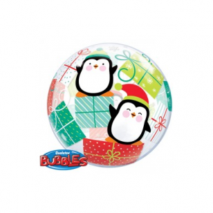 Penguins and Presents Bubble Balloon  